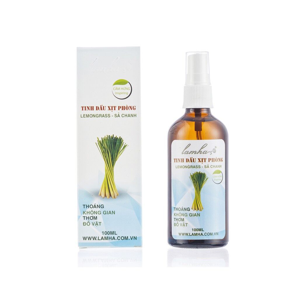 Tinh dầu xịt phòng sả chanh lamha 100ml