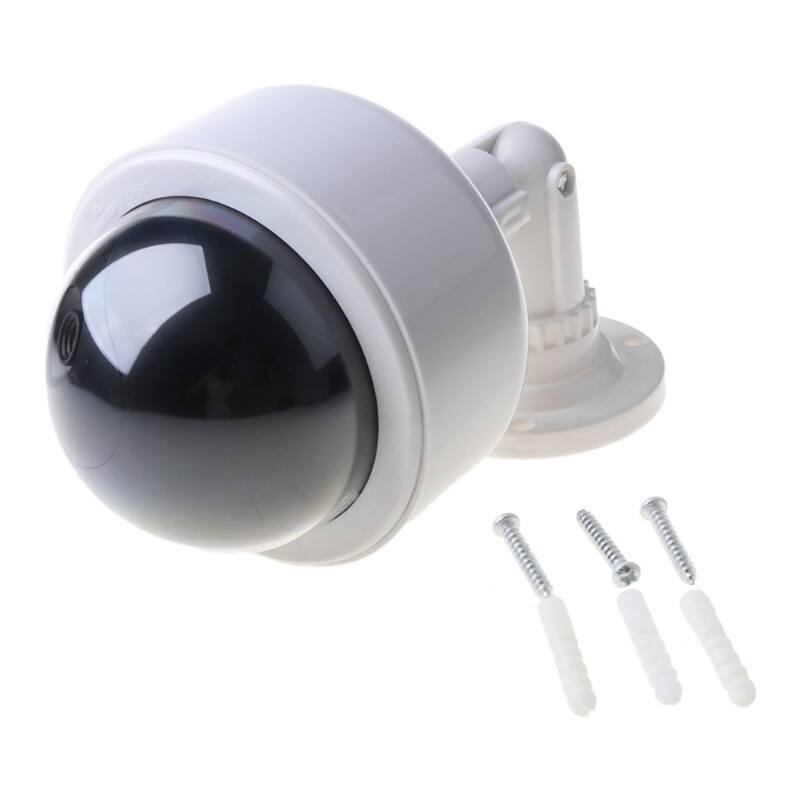 Hình nộm giả camera vòm đèn flash giám sát an ninh ngoài trời chống nước cctv video