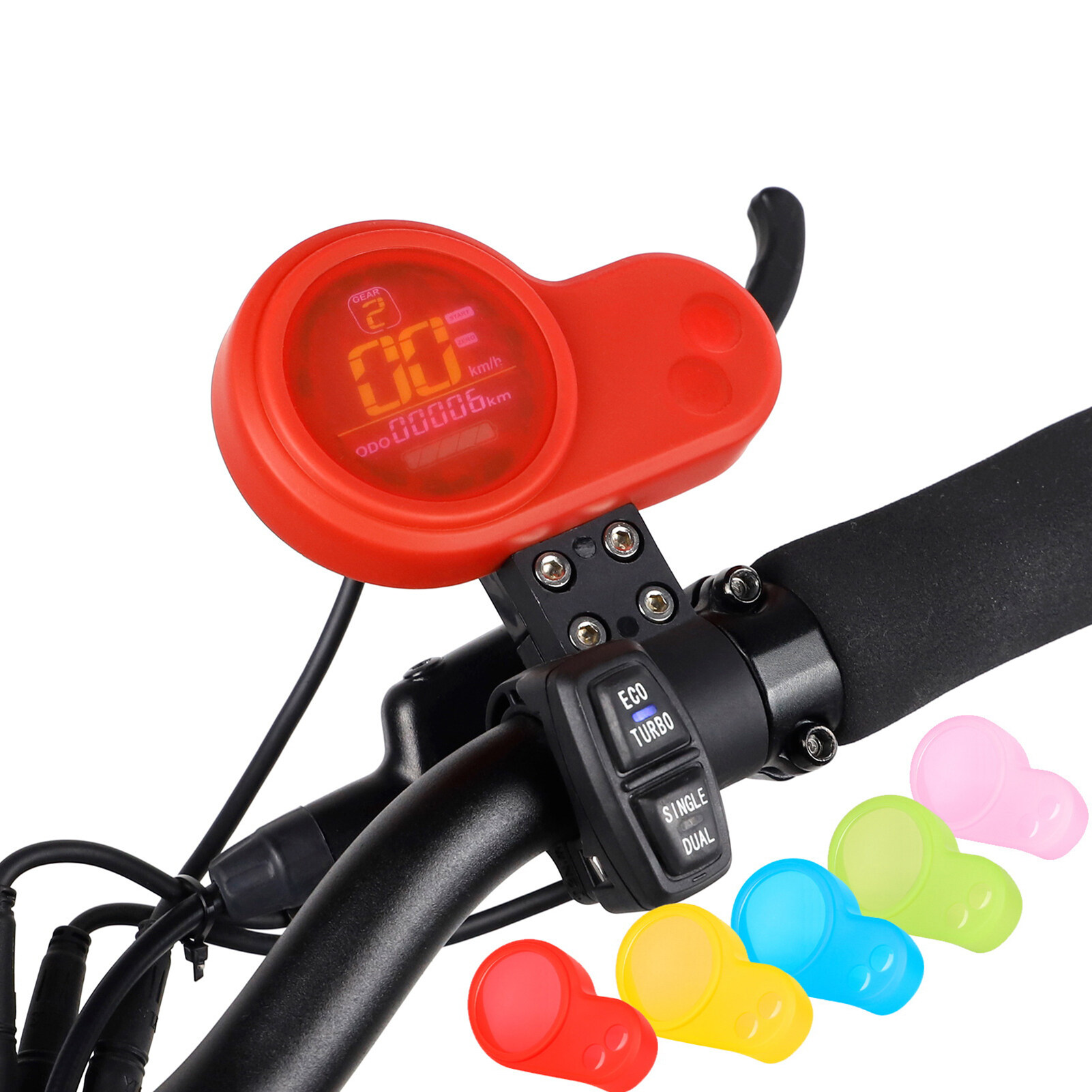 Ralapu Dashboard Cover Vibrant Color Silicone Electric Scooter Finger