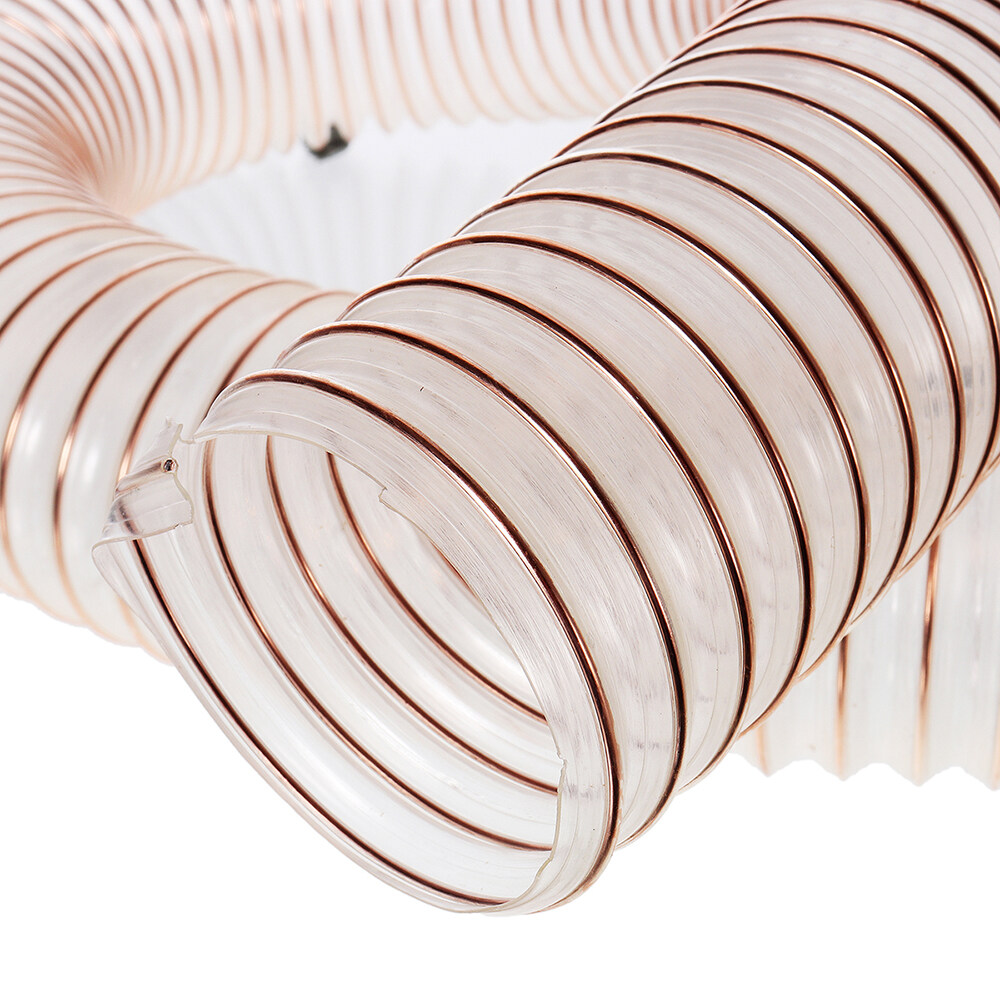 Generic 1m Flexible Clear PU Dust Collection Hose For Dust Deputy