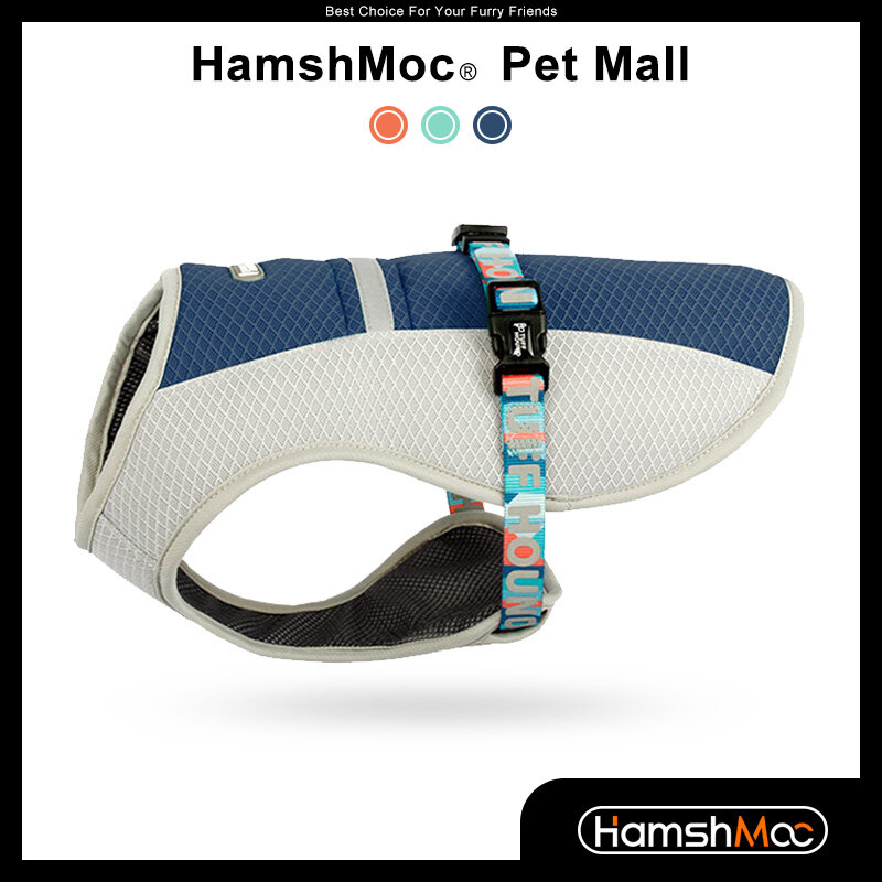 HamshMoc Cooling Dog Jacket Adjustable Dog Vest Summer Cooling Dog Reflective Coat UV Protection for Outdoor Hunting Training and Camping ราคา 538 บาท*ส่งฟรี