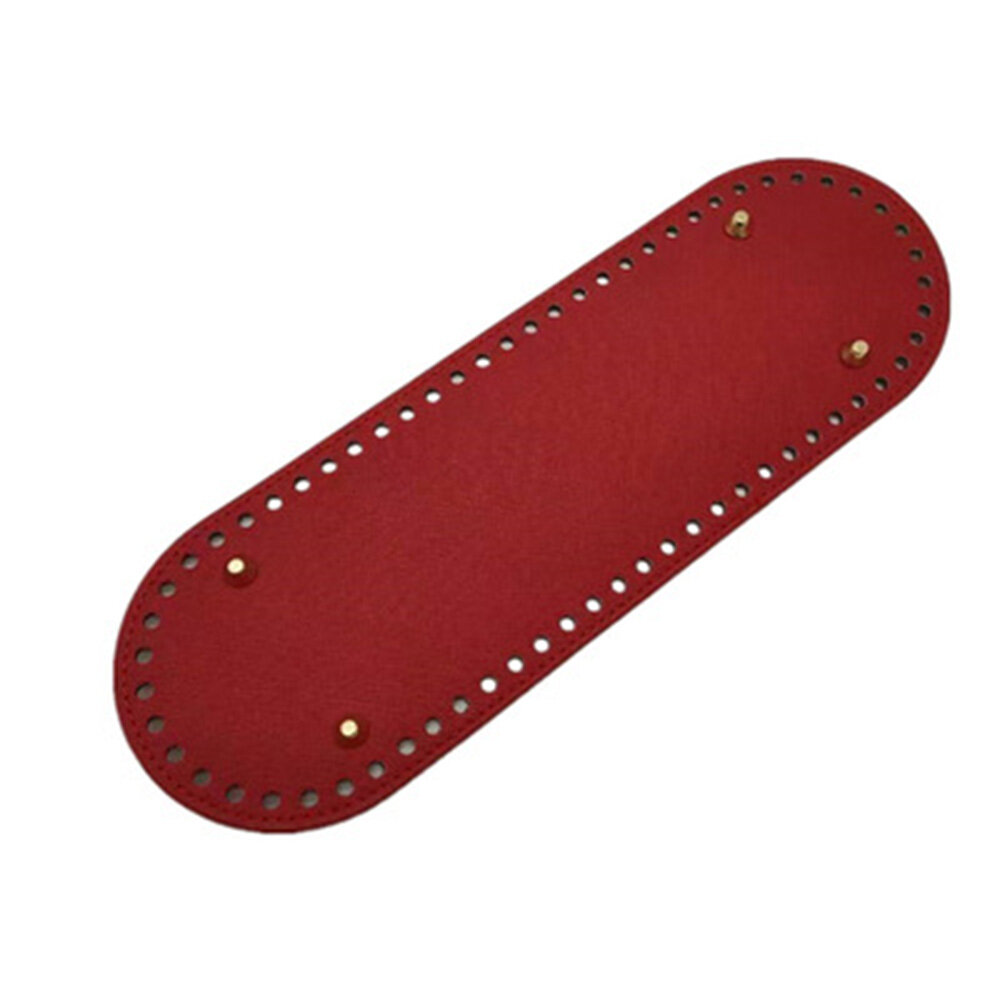Phụ kiện túi 30*10cm 38 móc da pu đan lỗ thủ công dài hình bầu dục cho