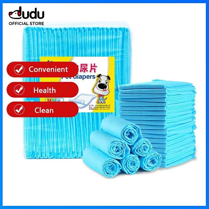  DUDU Tã Lót Cho Chó Thú Cưng Miếng Lót Thấm Nước Huấn Luyện Chó Miếng Lót Vệ Sinh Cho Mèo Dùng Một Lần Sạch Sẽ Khỏe Mạnh Đồ Dùng Nhà Vệ Sinh Khử Mùi Hút Ẩm Dày Dặn  XS-XL  