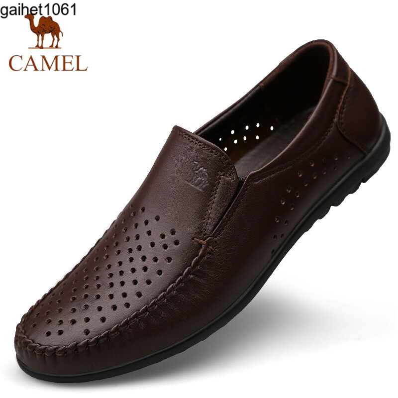 Gaihet1061 camel giày nam giày thường ngày giày nam đế mềm đặt chân giày da nhẹ và thoải mái cho nam