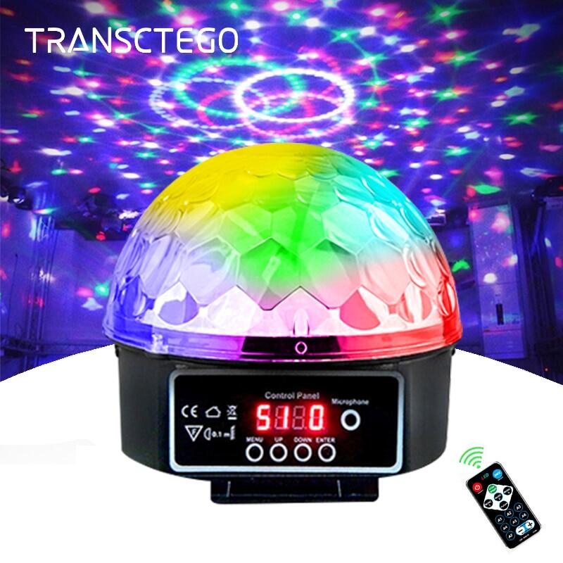 Đèn sân khấu đèn led vũ trường đèn tiệc âm thanh dmx dj 9 màu 21 chế độ đèn chiếu giáng sinh đèn âm thanh đèn led quả cầu vũ trường