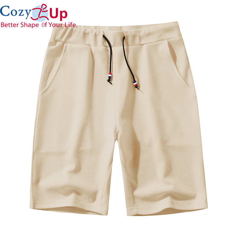 Cozy up quần đùi thể thao nam quần jogger chạy bộ thường ngày dáng ôm màu trơn thẳng