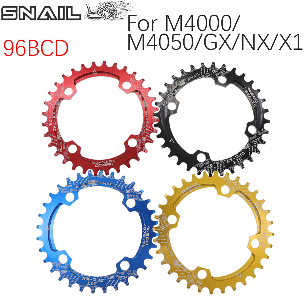 Xích Xe Đạp Ốc Sên 96 BCD, Đối Xứng Vòng Bánh Răng Đơn Cho Xe Đạp Leo Núi MTB 30T 32T 34T 36T 38T Shimano Xe Đạp Đường Trường 96bcd