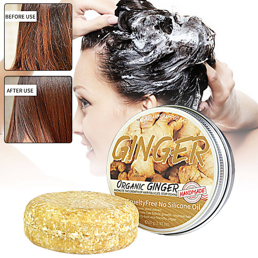 Ginger Shampoo Bar Hair Loss Shampoo Hair Growth Care Soap Organic Shampoo