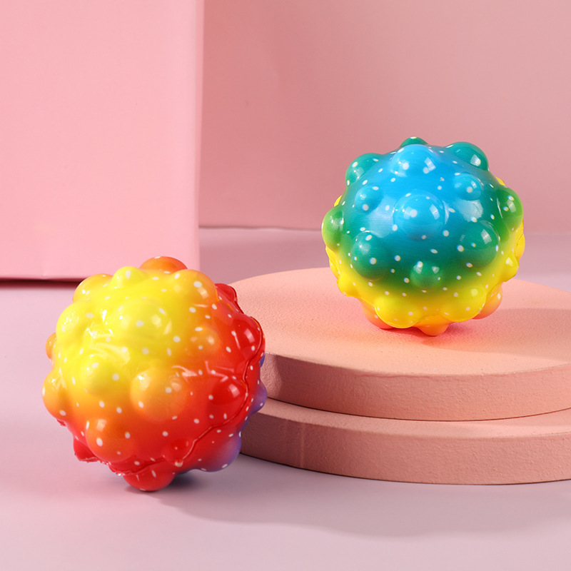 [KKL]㊣☸PU Decompression Elastic Ball Toys Color Slow Rebound Compressable Musical Toy Hand Pinch Stress Relief Toys Children's Toys