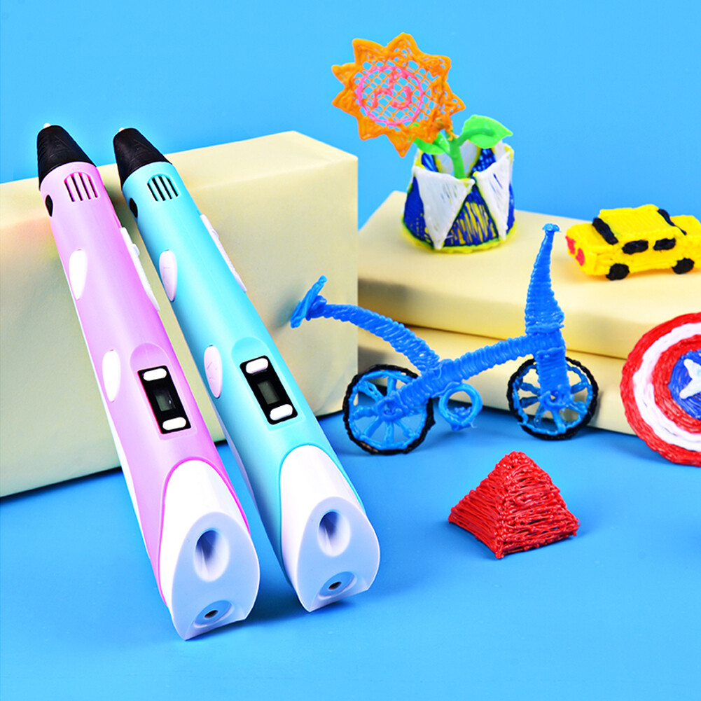yieryi 3D Pen DIY 3D Printer Pen Drawing Pens Best for Kids with ABS Filament Christmas Birthday gift(EU)