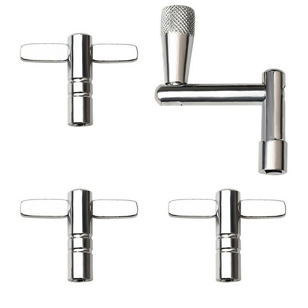 4pcs Z Type Wrench Steel Musical T Shape Spanner Drum Tuning Key Kit Portable  Instrument Tool Beginner