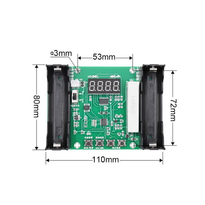 Máy kiểm tra dung lượng pin xh-m240 mah mwh cho pin lithium 18650 đo kỹ thuật số máy phát hiện pin lithium máy đo điện áp