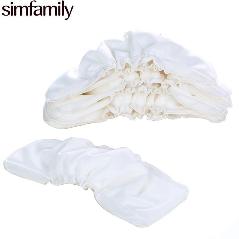 [Simfamily] 5 ชิ้นนำมาใช้ใหม่ไม้ไผ่ผ้าฝ้ายผ้าอ้อมผ้าแทรกล้างทำความสะอาดได้ 5 ชั้นผ้าอ้อมเปลี่ยนสมุทรเด็กผ้า N appies ราคา 250 บาท*ส่งฟรี