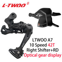 LTWOO A7 10สปีดตีนผี + Trigger ขวา Shifter Lever (Optical Gear Display) สำหรับจักรยานเสือภูเขา MTB อะไหล่