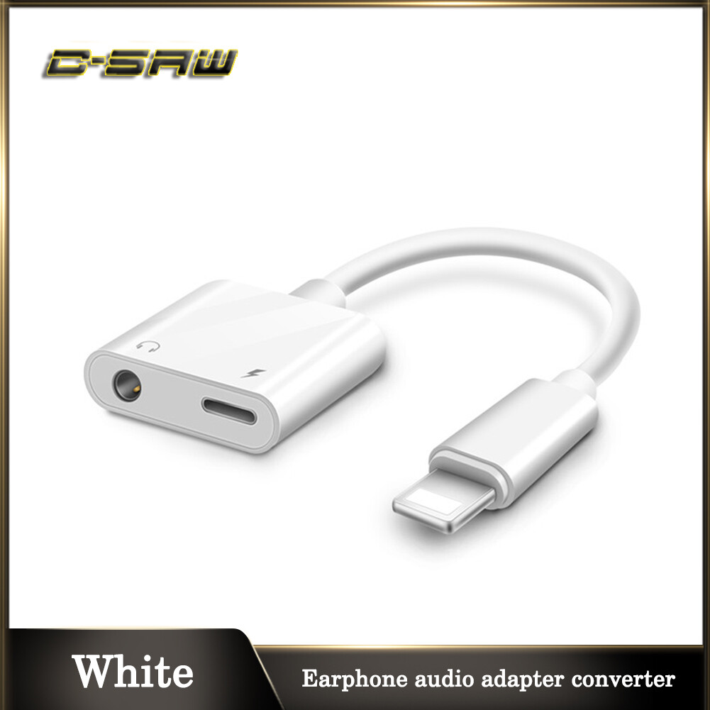 C-SAW Tai Nghe Bộ Chuyển Đổi Tín Hiệu Âm Thanh Cho Tai Nghe Chụp Chống Sét Adapter Cho Tai Nghe Iphone Để Sạc USB Bộ Chuyển Đổi Âm Nhạc Cáp Sạc