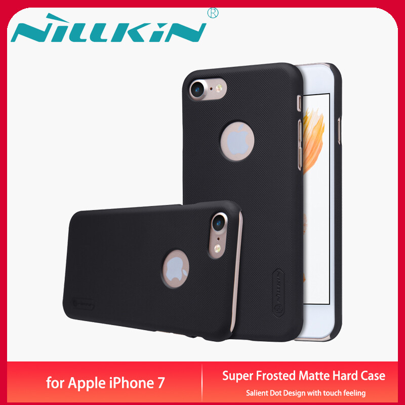 Original Nillkin Ốp lưng Apple iPhone 7 Case Super Frosted Shield Hardcase Matte Back Cover Casing with Logo Cutout