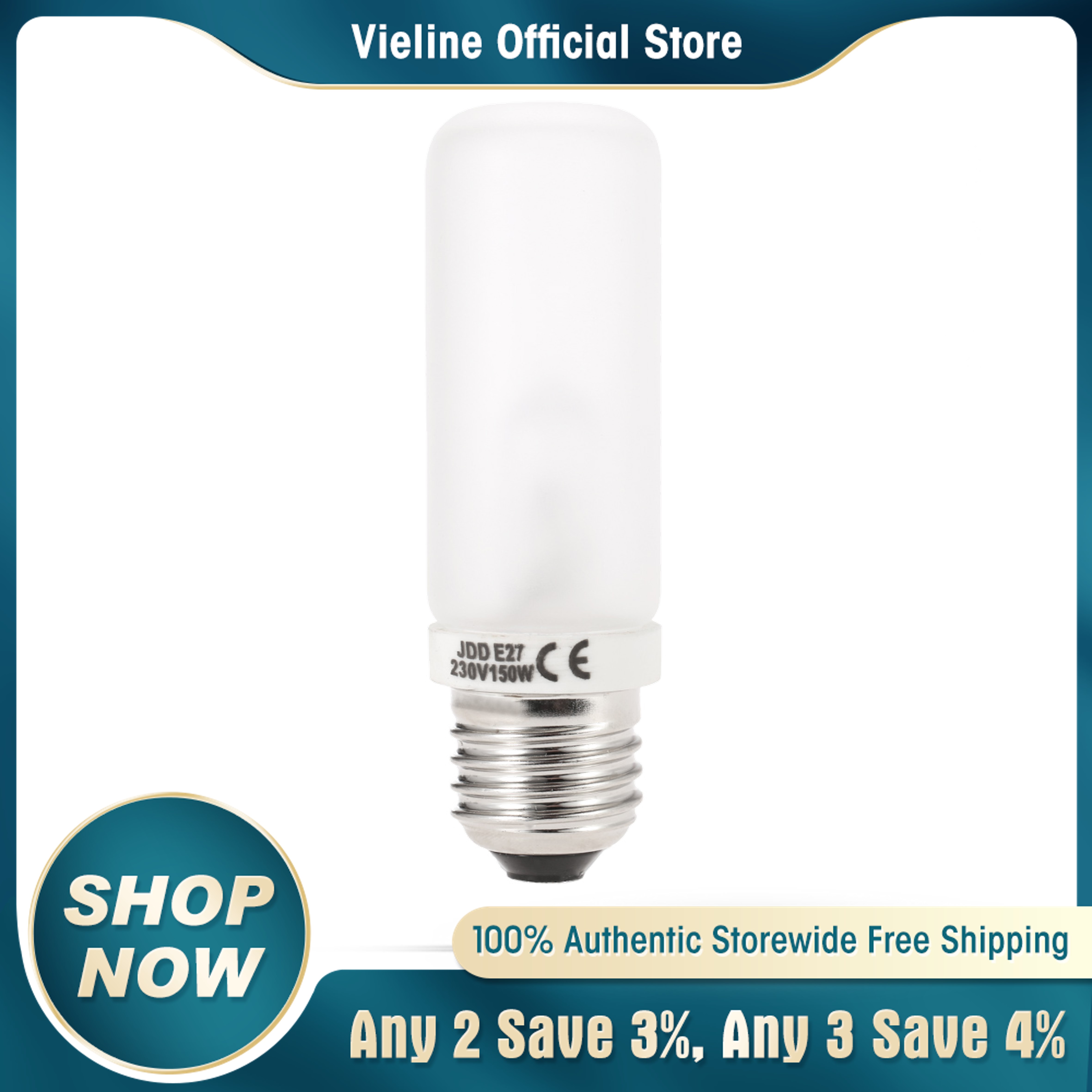 Jdd E27 150W Studio Chụp Ảnh Nhấp Nháy Đèn Flash Chụp Ảnh Người Mẫu Bóng Đèn Tuýp 220V-240V / 230V