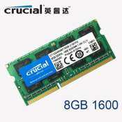 Crucial 8GB DDR3L 1600Mhz Sodimm Value Ram