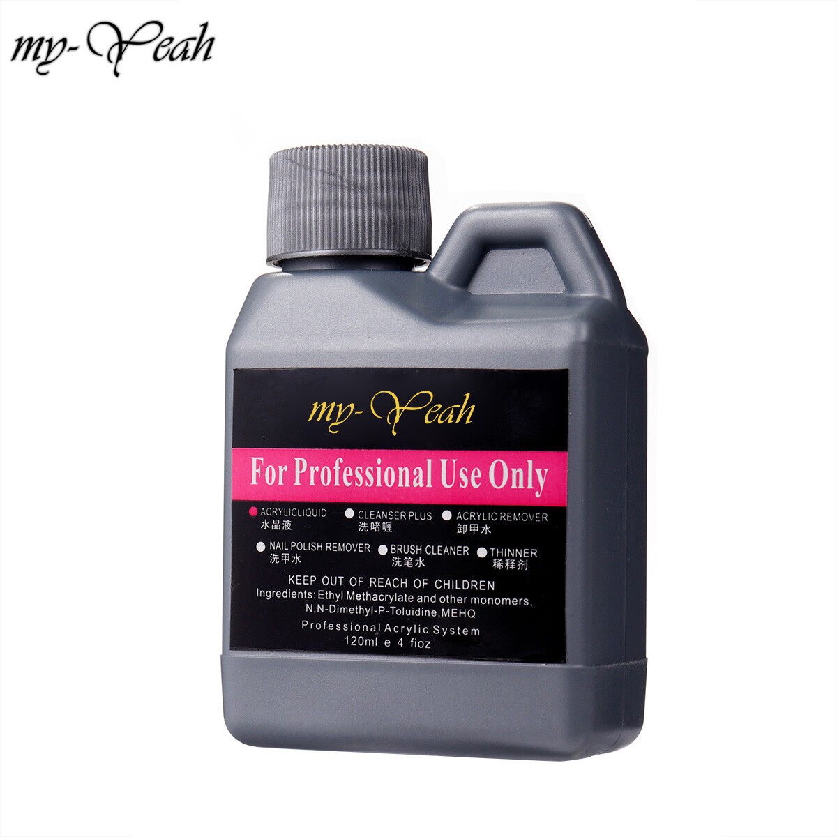 myyeah 01 Chai dung dịch acrylic vẽ móng nghệ thuật có dung tích 120ml dùng để trang trí hoa văn lên móng - INTL