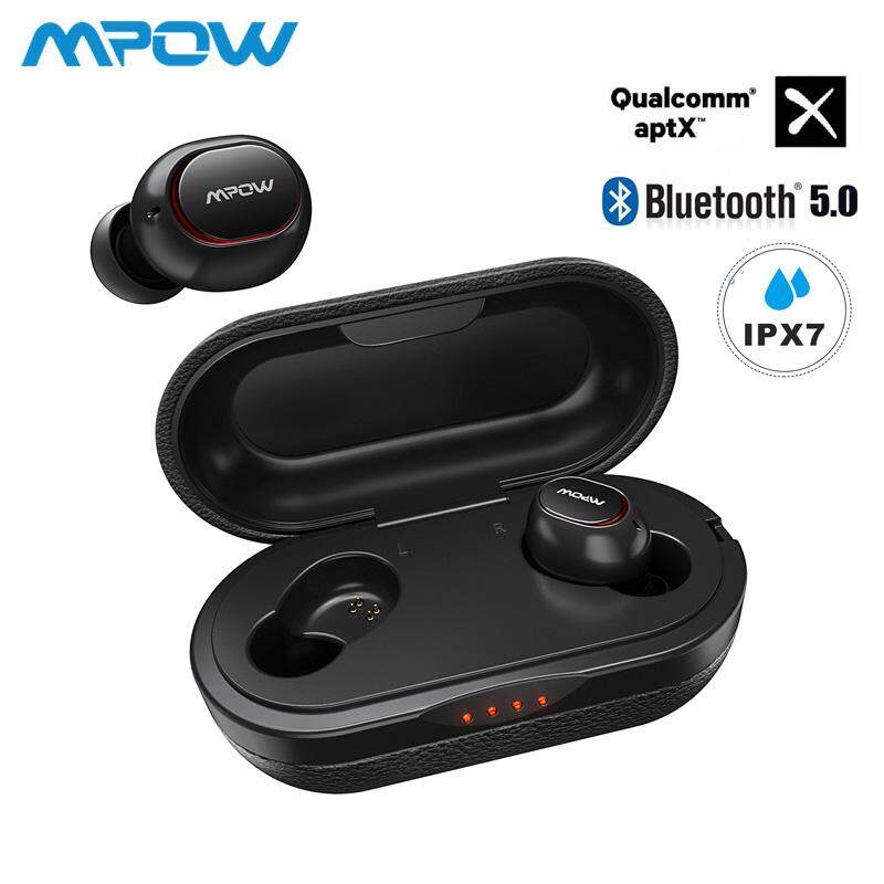 Mpow Official?12 เดือน Warranty?Upgrade AptX T5/M5 หูฟัง TWS หูฟังบลูทูธ 5.0 IPX7 กันน้ำ 36Hrs เล่นสำหรับ iPhone สำหรับ sam-Sung สมาร์ทโฟน