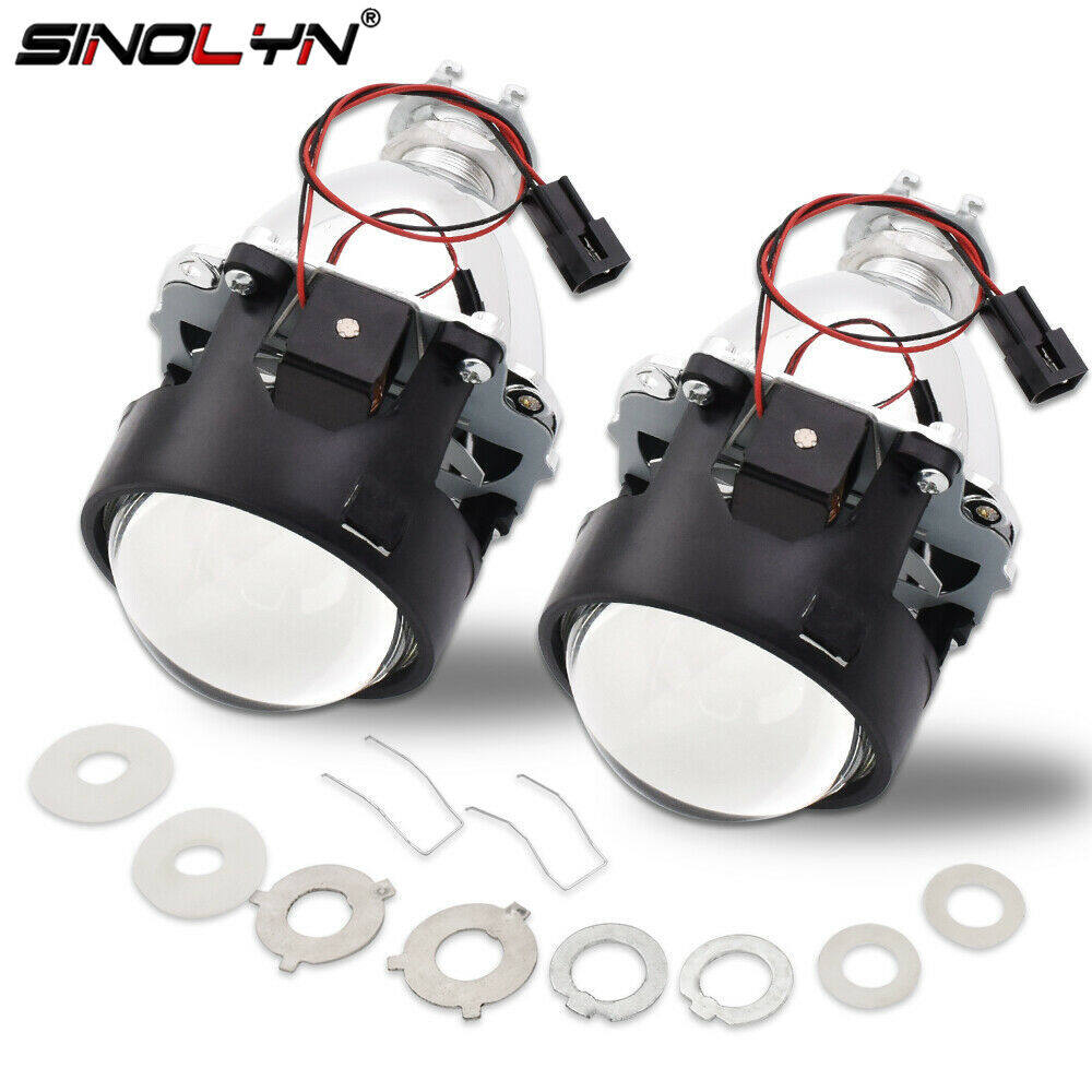 Sinolyn bixenon chiếu đèn pha ống kính 2.5 ''nâng cấp mini 8.0 H1 HID LED BULB cho H4 H7 9005 9006 đèn xe Phụ Kiện Xe Máy trang bị thêm