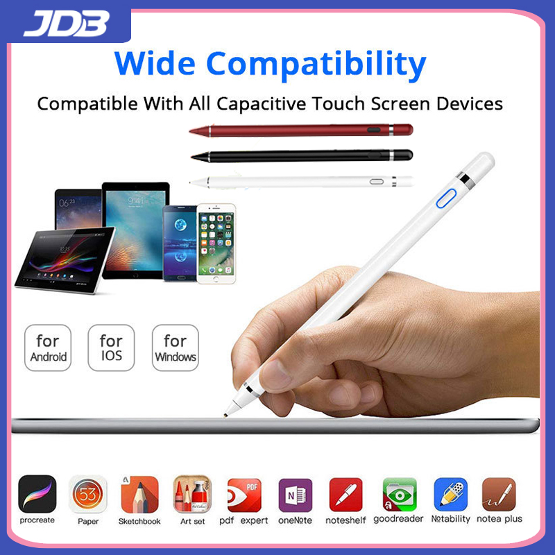 Bút cảm ứng jdb với bút cảm ứng từ chối lòng bàn tay dành cho android, dành cho apple pencil 2 1 cho ipad air 4 ipad pro 11 12.9 2020 2018 2019 6th 7th 8th gen