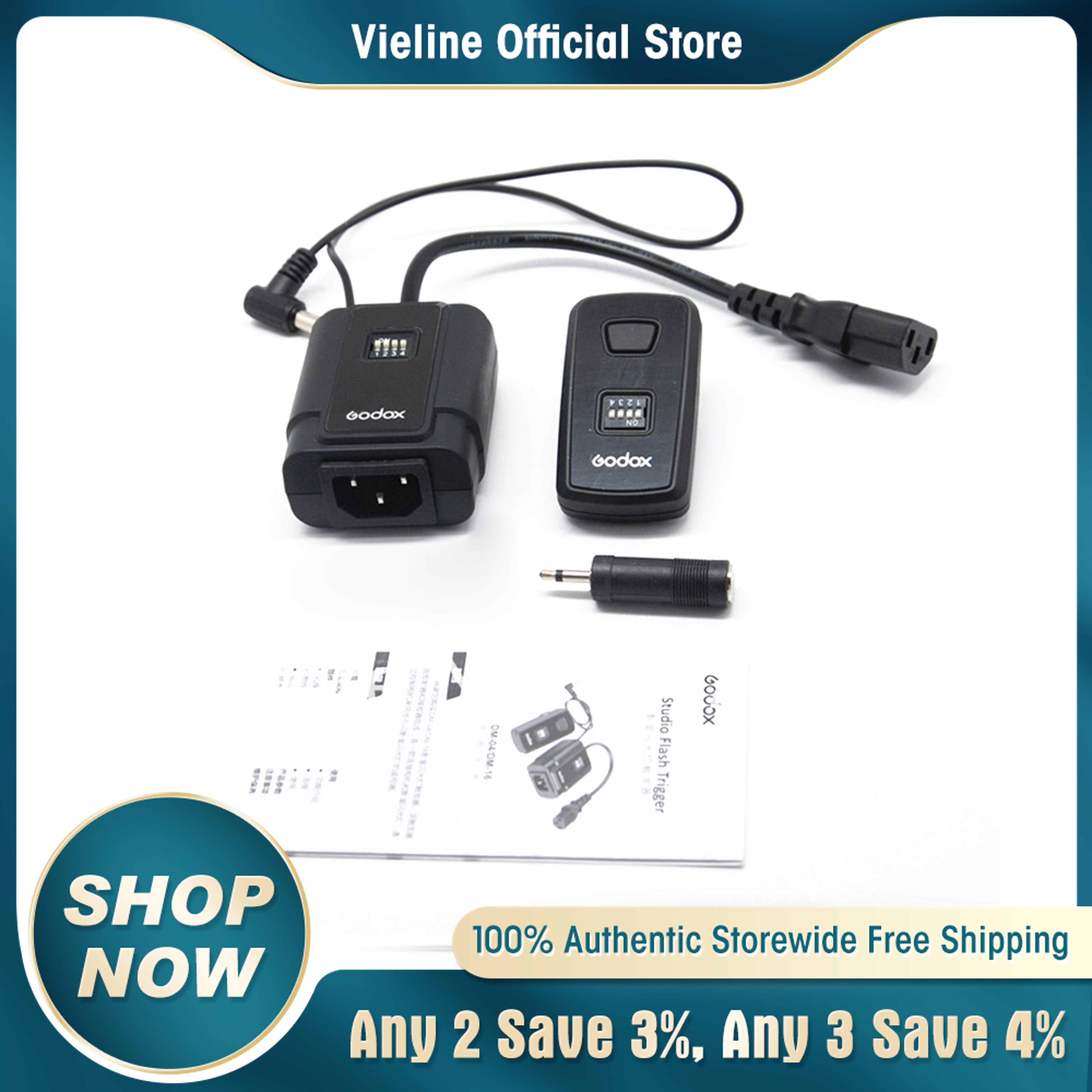 Godox dm-16 16-kênh đèn flash studio kích hoạt điều khiển từ xa không dây transmitter & receiver