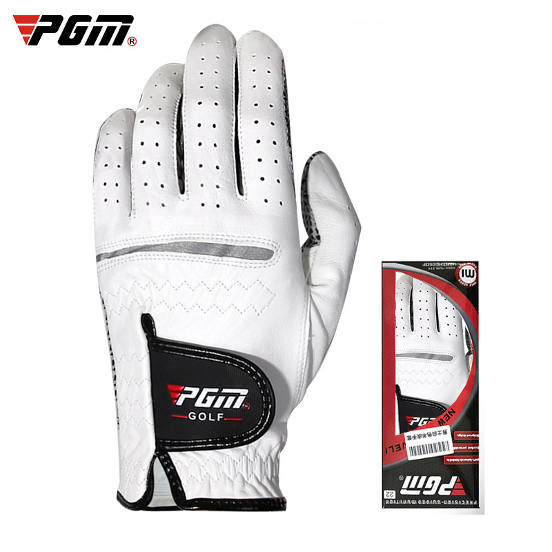 Găng tay golf pgm, găng tay nam tay trái phải chống trượt thoải mái thoáng khí bằng da cừu