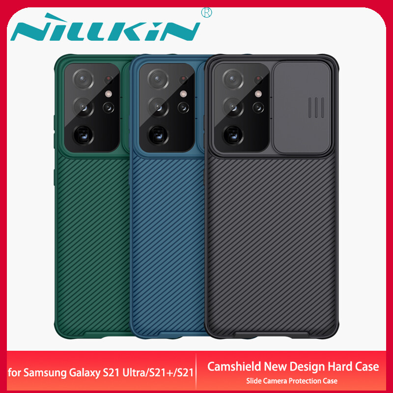 Original Nillkin Ốp lưng Samsung Galaxy S21/S21+/S21 Ultra Case Camshield Pro Slide Camera Protection Back Cover TPU+PC All Around Coverage Shell Casing