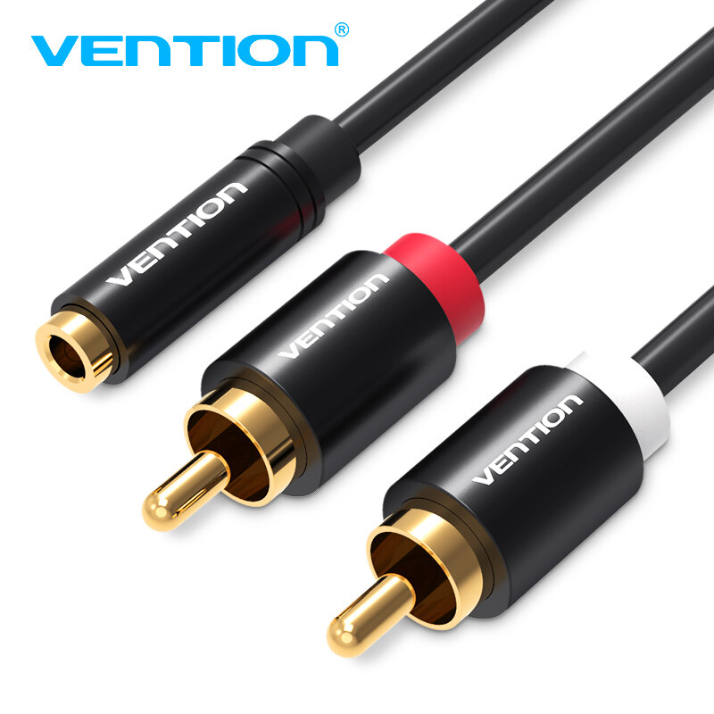 Vention Female 3.5mm Jack to 2RCA Male Audio Cable RCA Jack Splitter Y Cable For iPhone Amplifier Ho