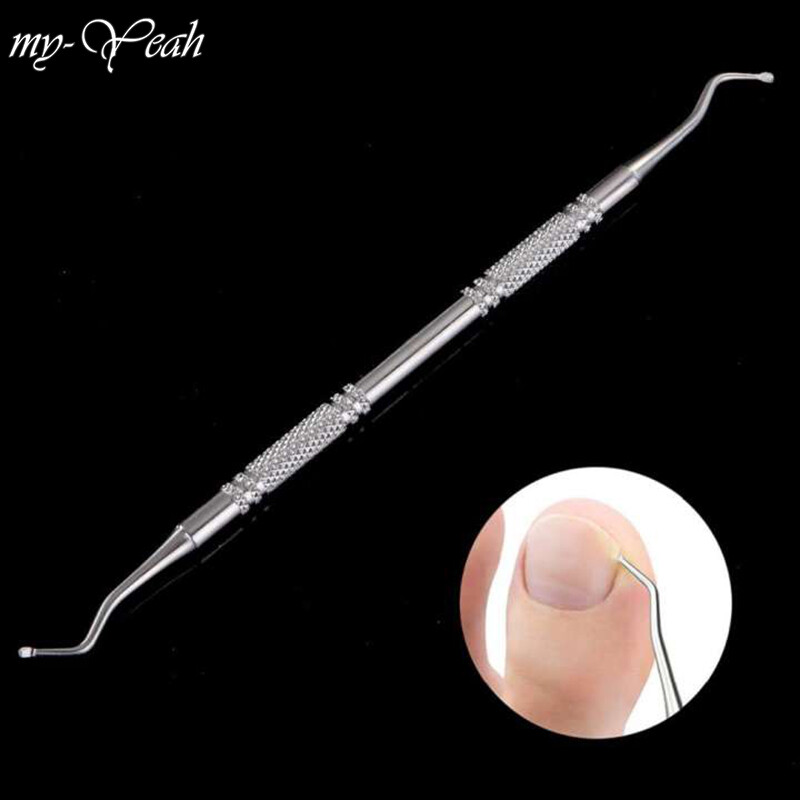 myyeah Dụng Cụ Đẩy Móng Tay Nghệ Thuật Hai Đầu Bằng Thép Không Gỉ Làm Sạch Da Chết Mọc Ngược Móng Tay Loại Bỏ Thanh, Dụng Cụ Chăm Sóc Móng Tay