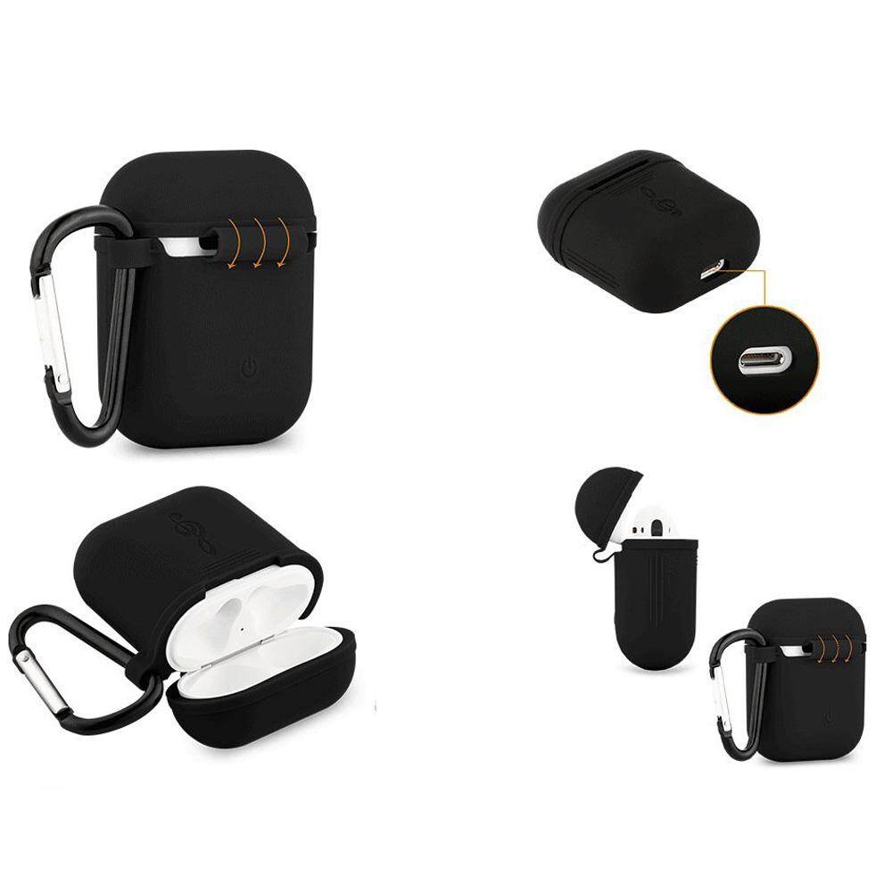 4 in 1 Airpods Case, Airpods Strap, Airpods Ear Hooks, Airpods Silicone Protective Cover with Earphone Sports Anti-Lost