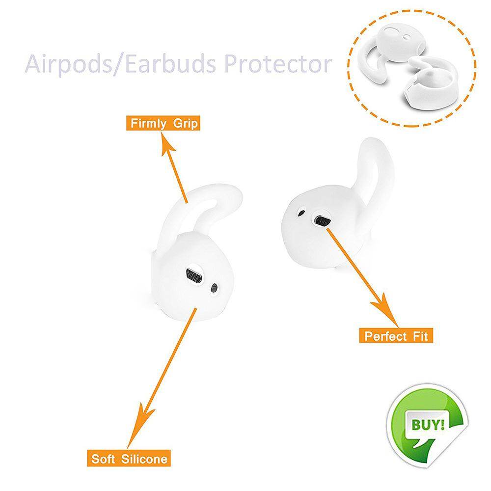 4 in 1 Airpods Case, Airpods Strap, Airpods Ear Hooks, Airpods Silicone Protective Cover with Earphone Sports Anti-Lost